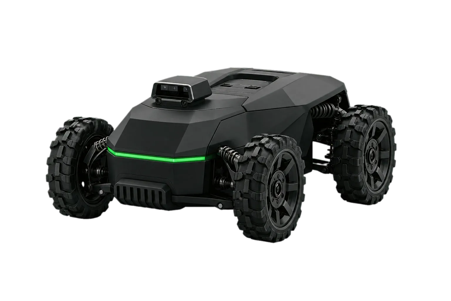 Original Llenroc Terrain X2 all-wheel-drive autonomous mower concept